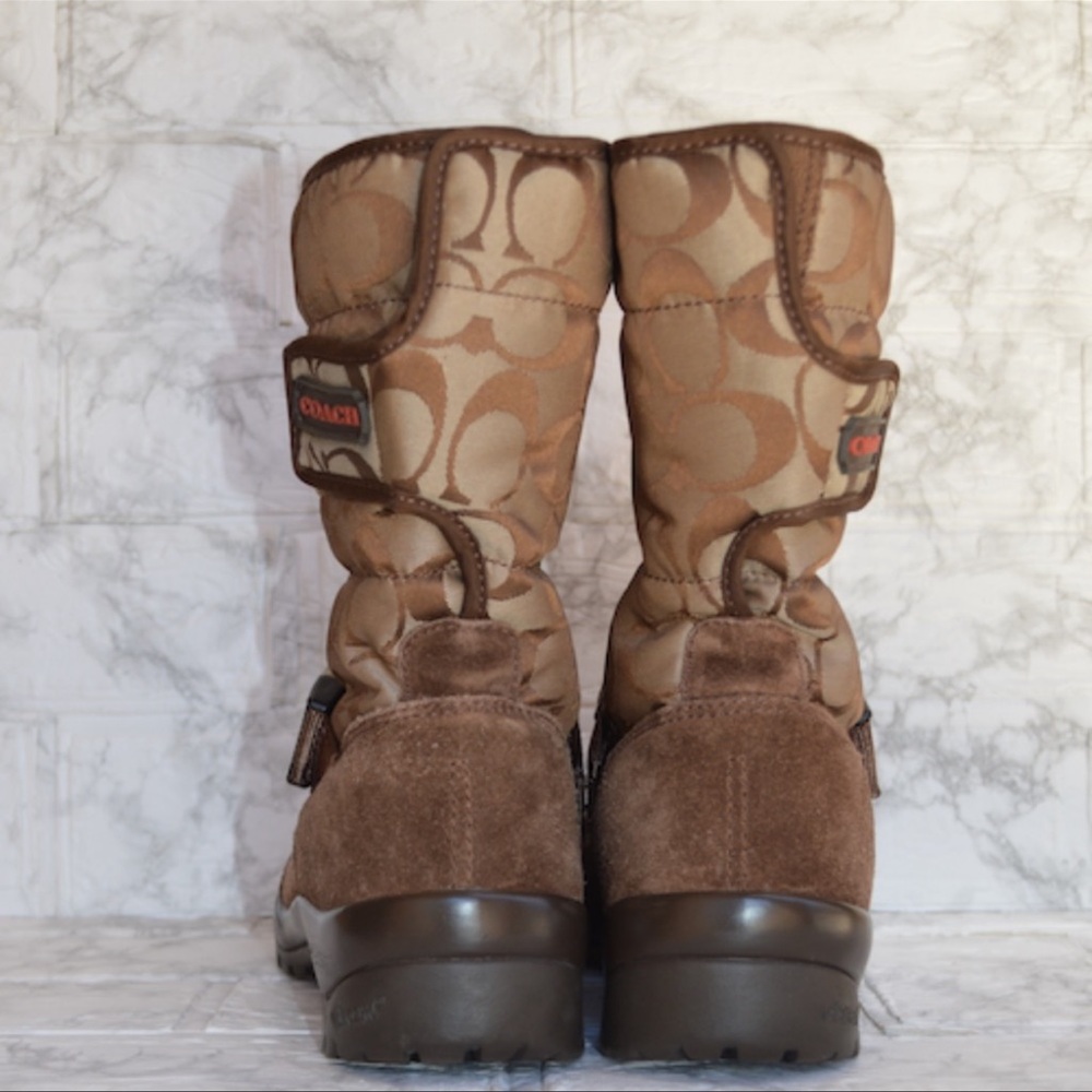 Women’s Snow boots Insulated interior Vibram sole suede detailing Monogram - Picture 3 of 5